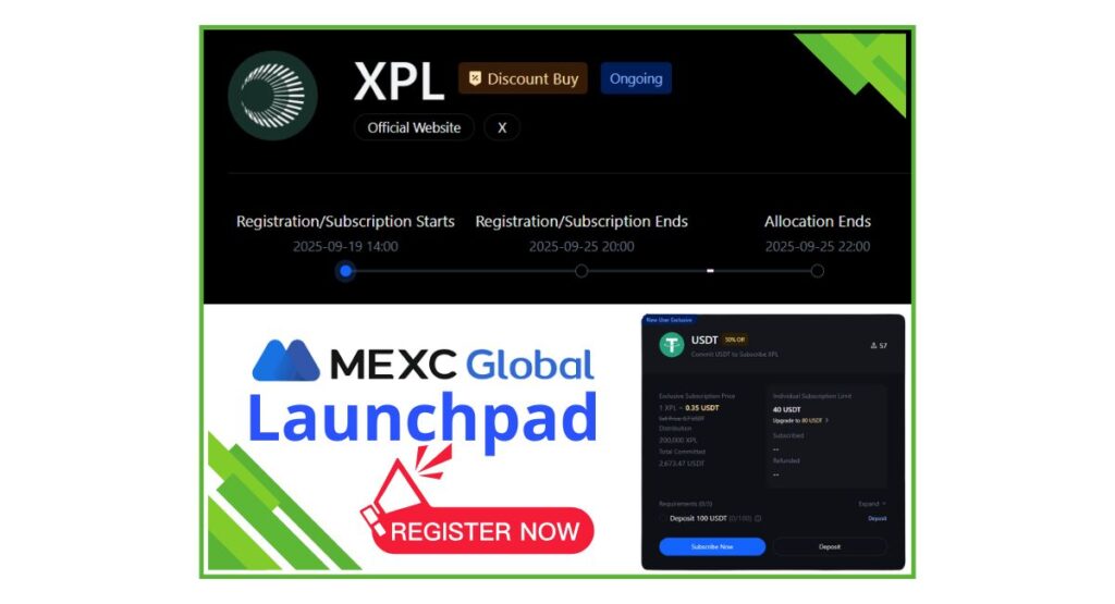 MEXC Launchpad Plasma (XPL)